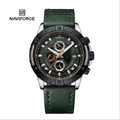 Montre Homme Naviforce en Cuir Vert 8055SGNGN
