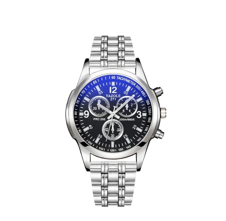 Montre Homme Yazole en Acier Argent 271BLSS