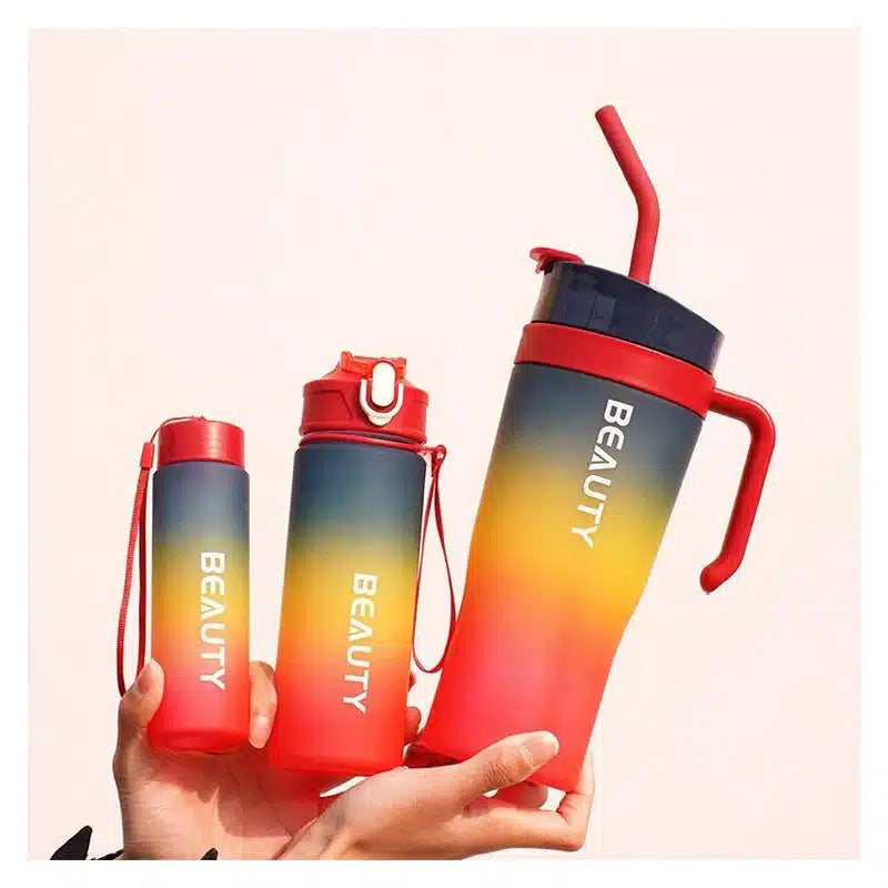 Ensemble gourde 3 pièces coloré dégradé T2