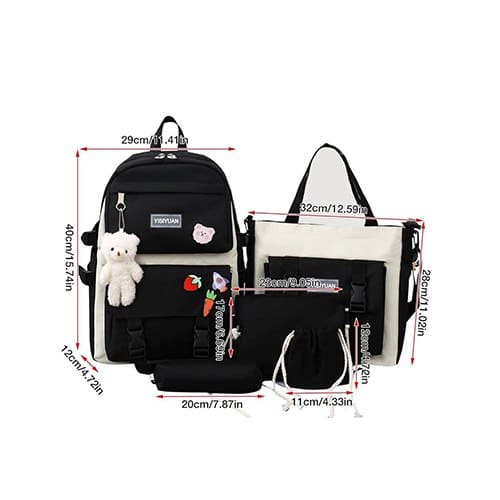Ensemble Sac à dos d’écolier 4 pièces