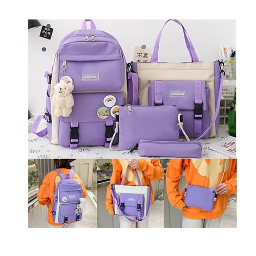 Ensemble Sac à dos d’écolier 4 pièces